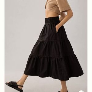 Anthropologie Somerset Maxi Skirt in Black